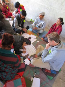 Les participants en plein travail