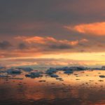 Sea at sunset