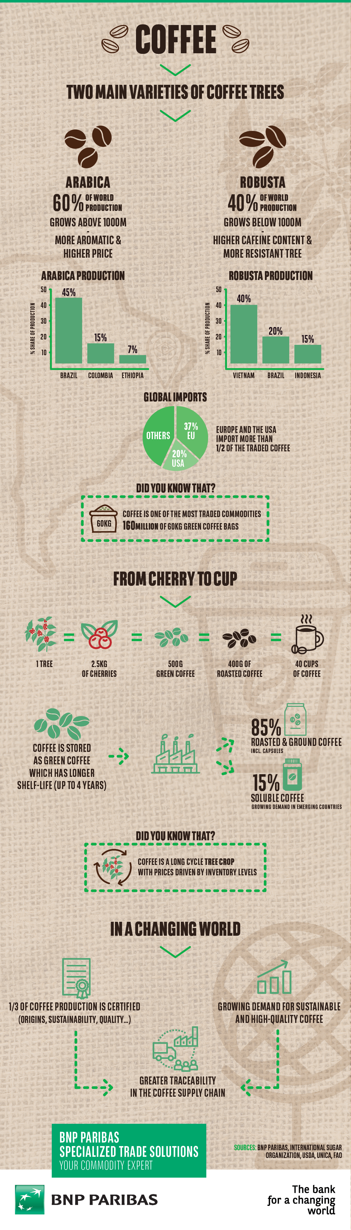 Infographie sur le café